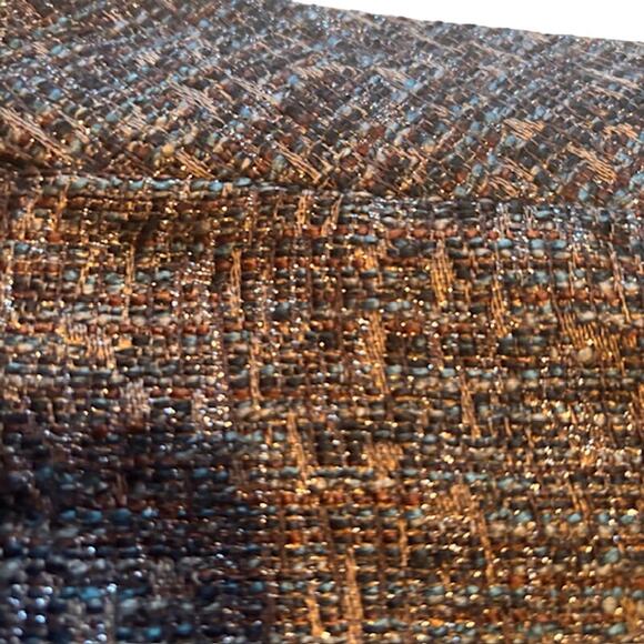 Coldwater Creek Women 20 fully Lined Pencil Skirt Multicolor Metallic Brown - Picture 3 of 8